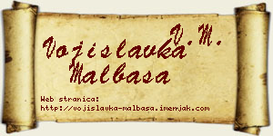 Vojislavka Malbaša vizit kartica